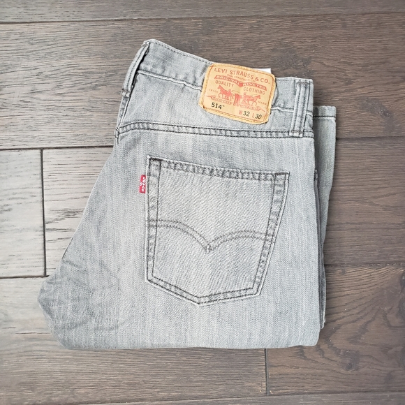 Levi's 514 Straight Grey Denim 32/30 - Picture 5 of 6